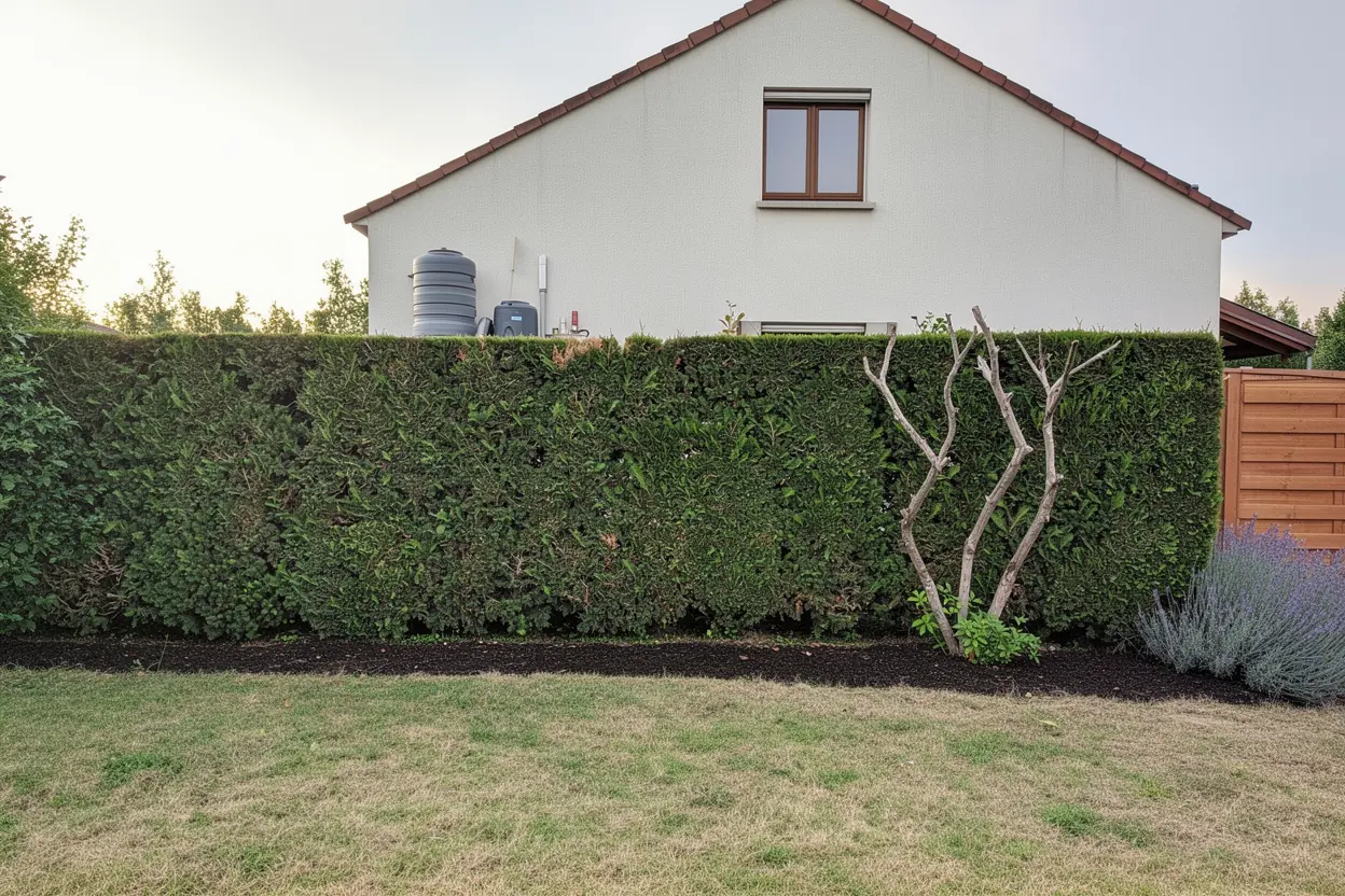 Haie mixte dense à Saint-Priest après éclaircie